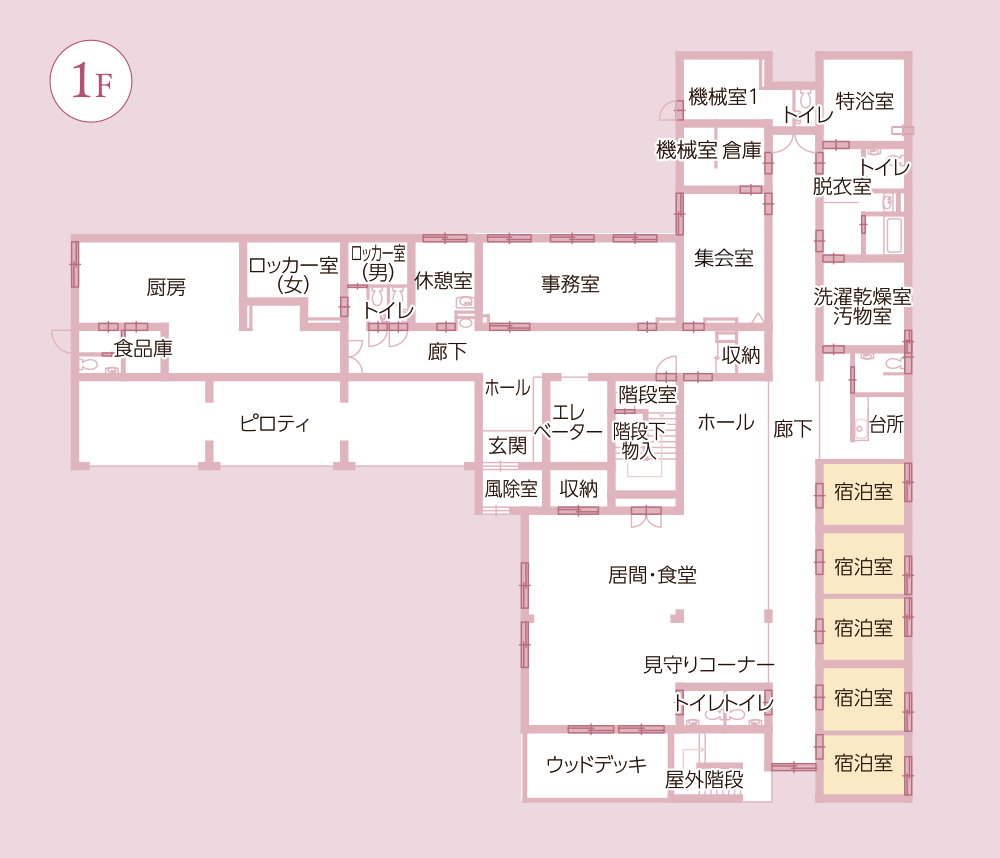 1F：見取り図
